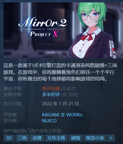 【PC游戏】白等了！《Mirror2》制作组宣布游戏将只含16+内容-第6张