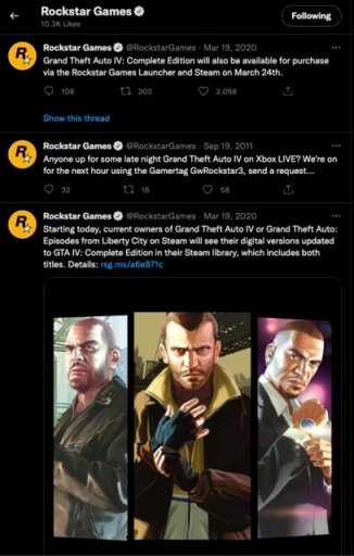 【PC遊戲】R星頻繁點贊相關舊推文，《GTA4》重製版要來了？-第0張