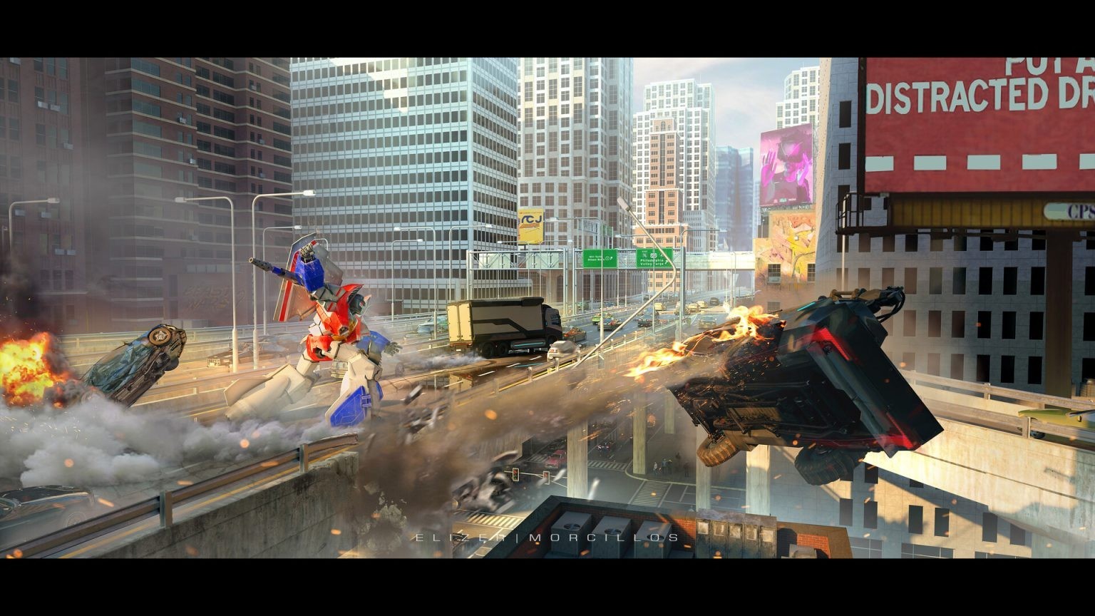 《变形金刚》新游戏概念设定图 大黄蜂对战红蜘蛛-第5张