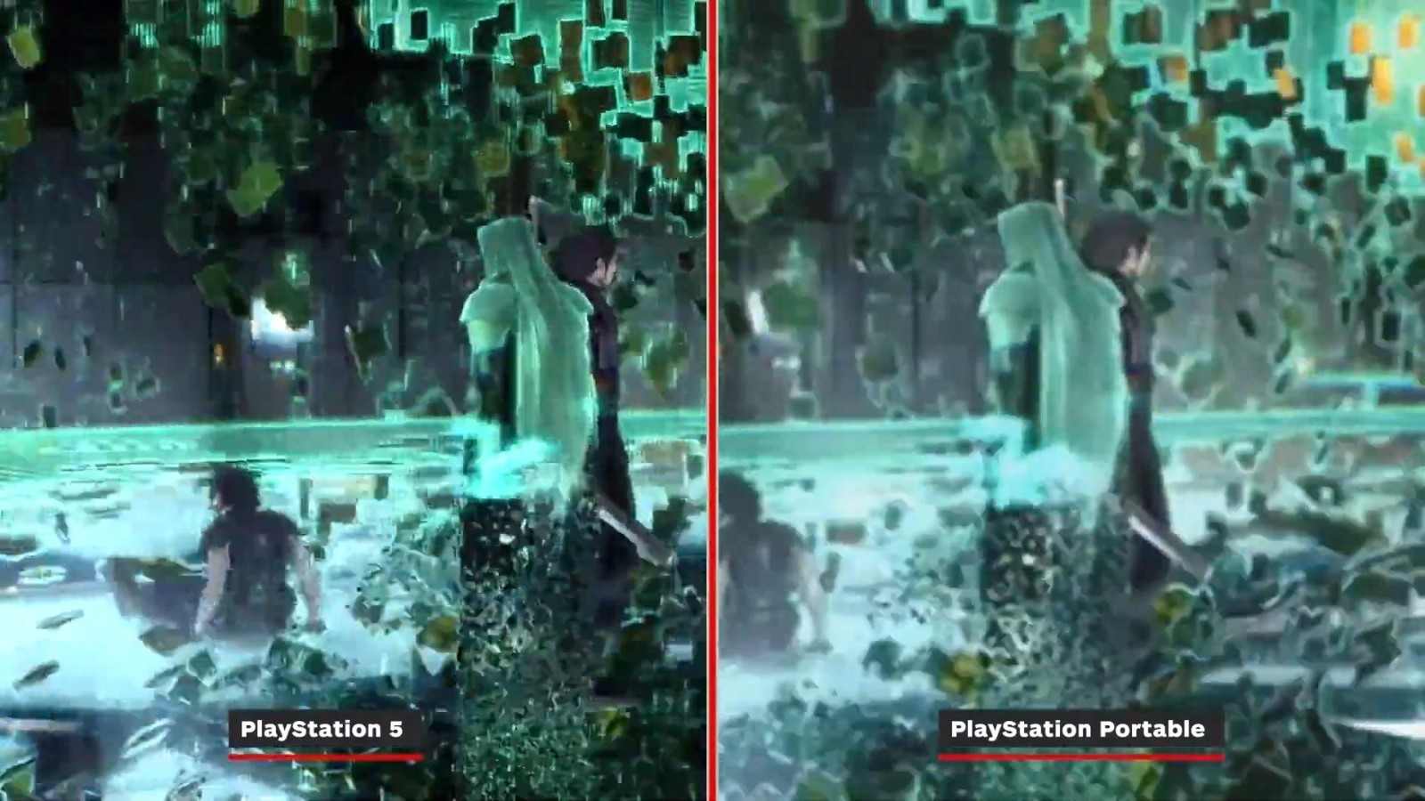 《最终幻想7：核心危机 再融合》PS5版与原版对比 画面提升 3%title%