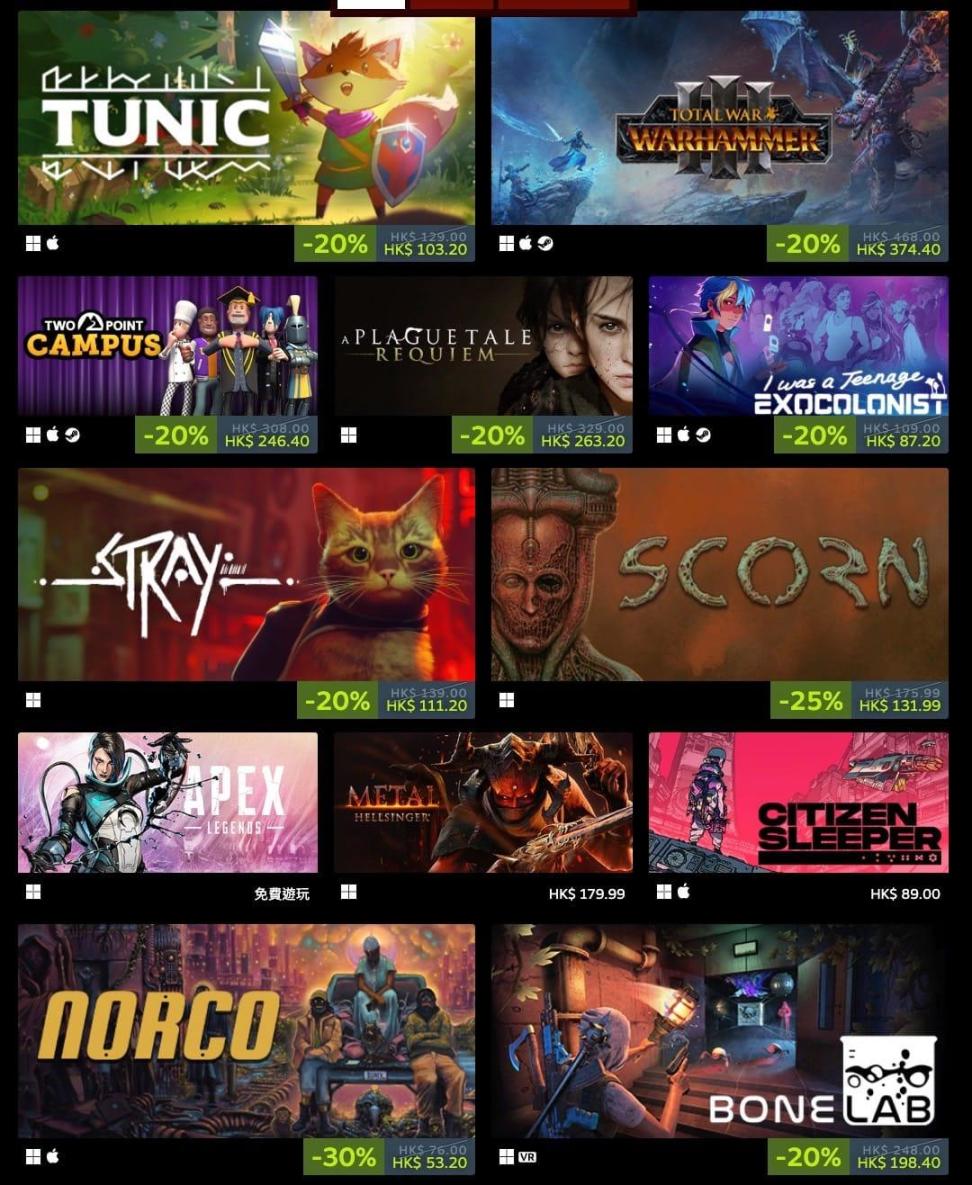 【PC遊戲】Steam開啟活動 TGA 2022提名&歷年獲獎作品大平賣-第8張