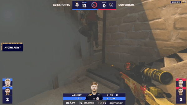 【CS:GO】BLAST全球总决赛：G2 2-0轻取Outsiders-第7张