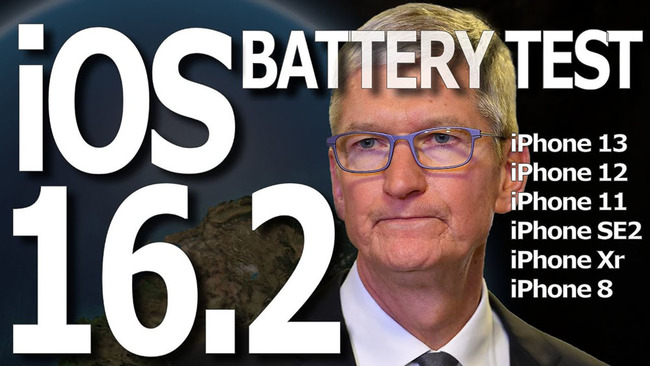 iOS 16.2 电池续航力实测影片