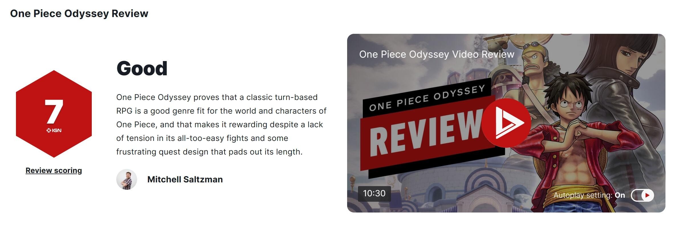 《海賊王：時光旅詩》獲IGN，7分評價：值得一玩！-第2張