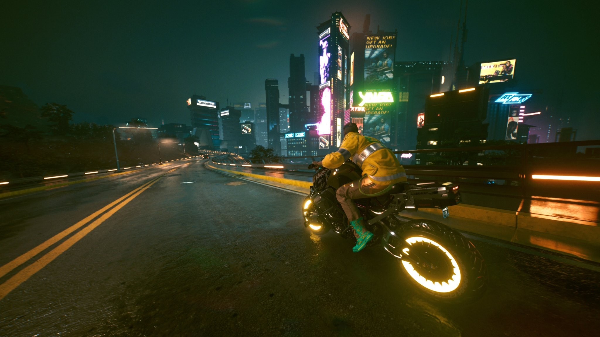 【PC游戏】夜之城好美!玩家分享《赛博2077》画质全部拉满的截图-第6张