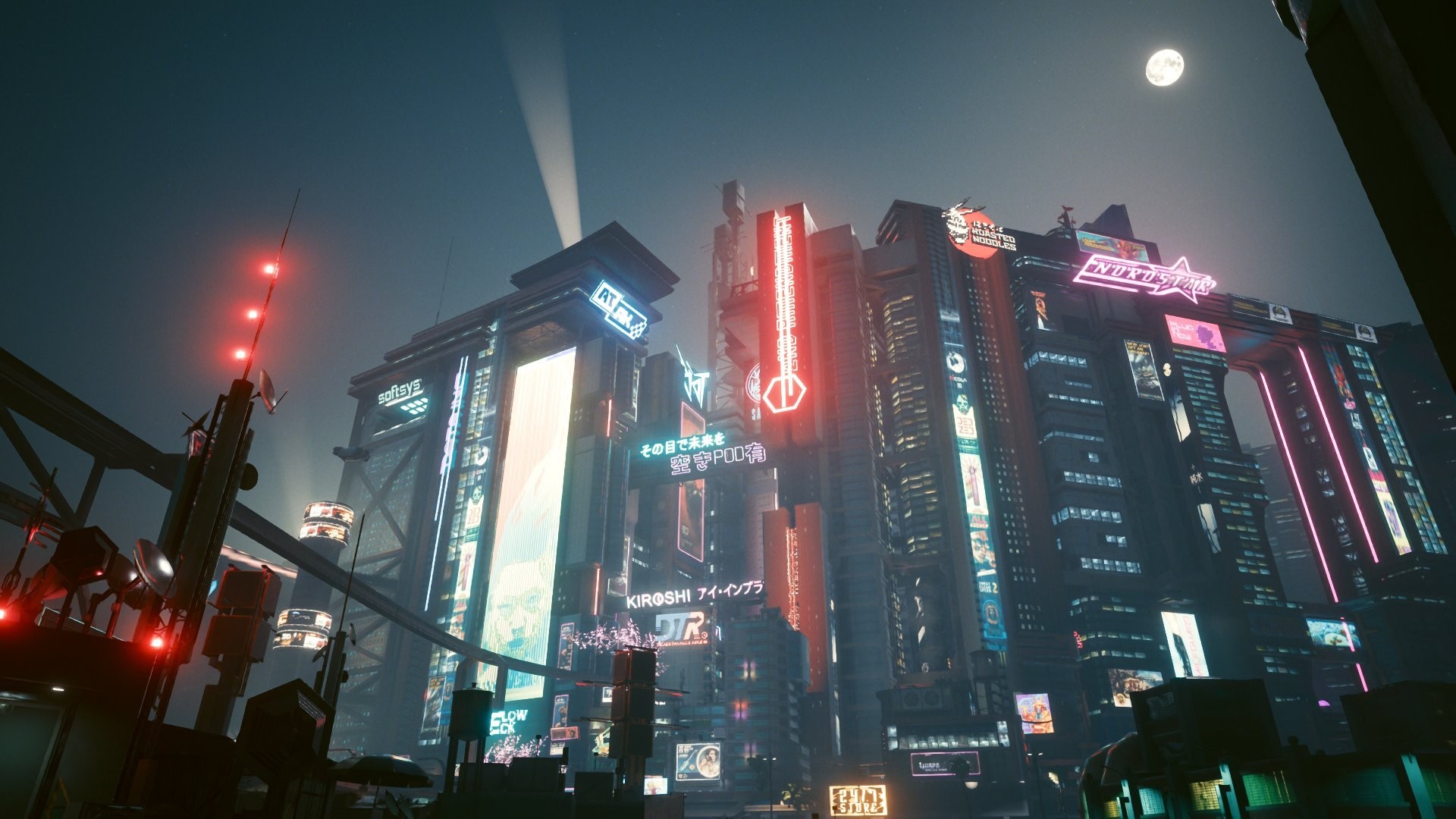 【PC游戏】夜之城好美!玩家分享《赛博2077》画质全部拉满的截图-第1张