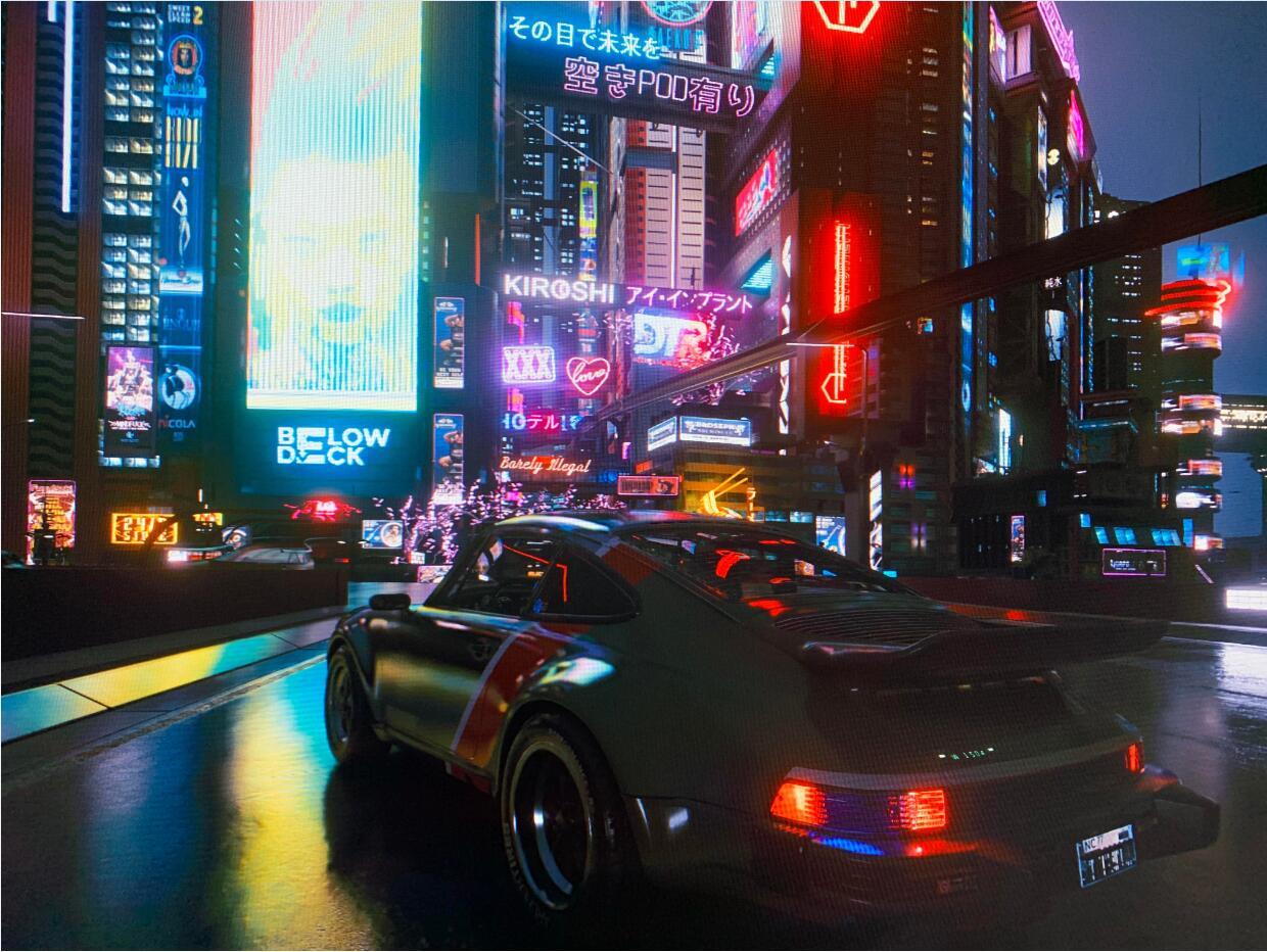 【PC游戏】夜之城好美!玩家分享《赛博2077》画质全部拉满的截图-第2张