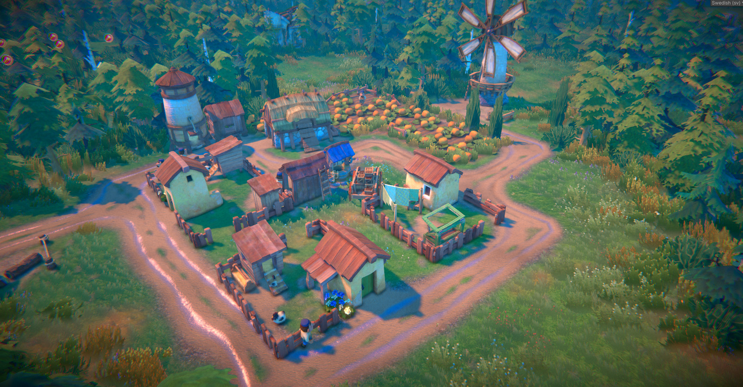 【PC游戏】童话风种田游戏《寓言之地》每日一图：宁谧的农庄风光
