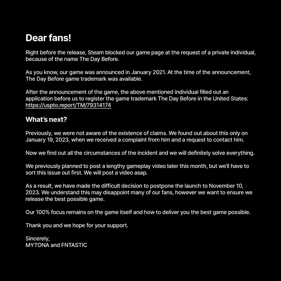 【PC遊戲】商標被搶注 《浩劫前夕》被迫跳票至11月10日-第1張