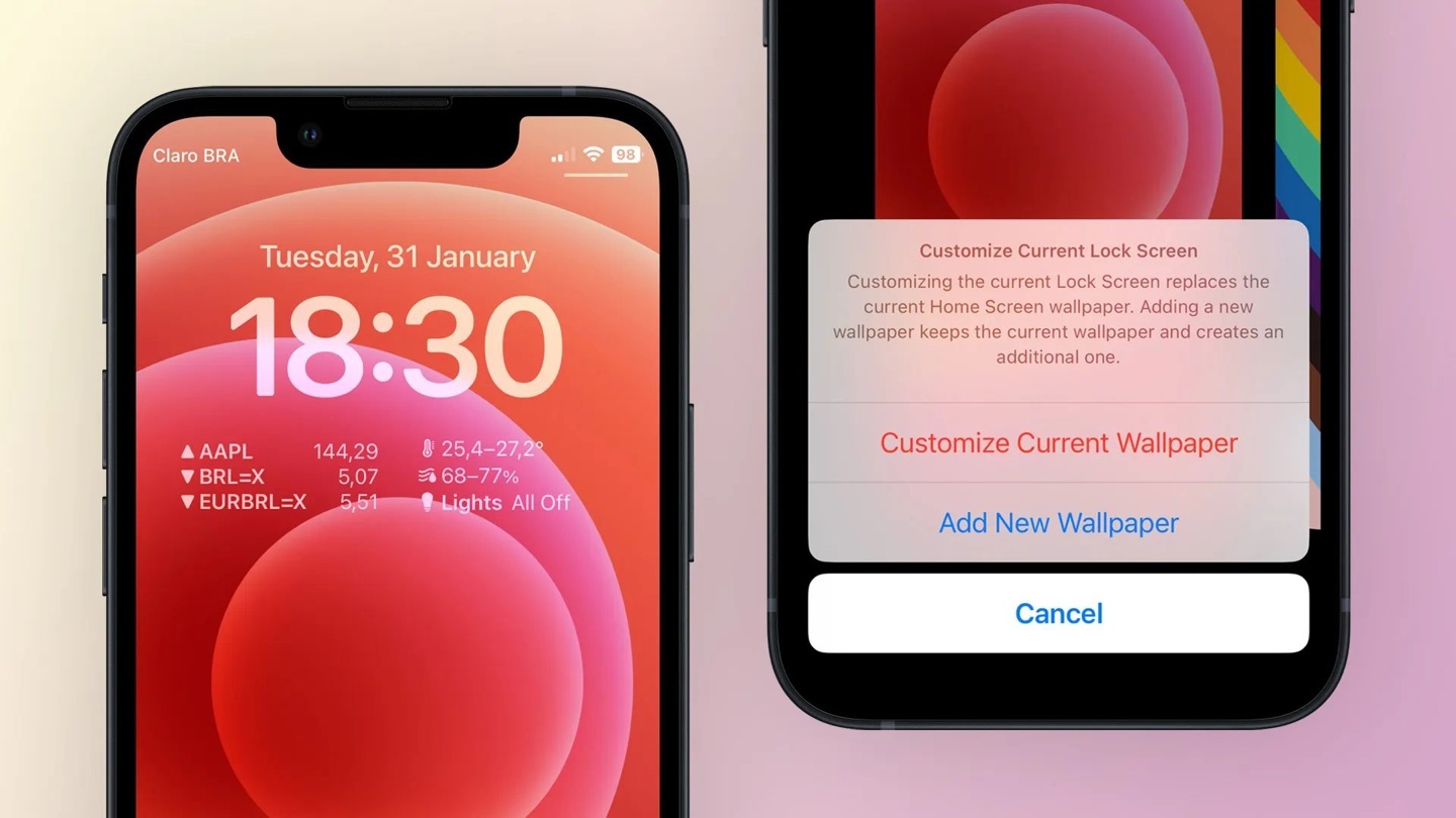 蘋果 iOS 16.3 允許 iPhone 用戶在經典壁紙上自定義鎖屏