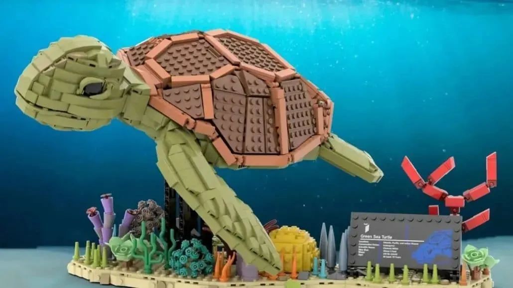 【周邊專區】看著那海龜水中游~樂高IDEAS作品《海龜》獲得萬票支持