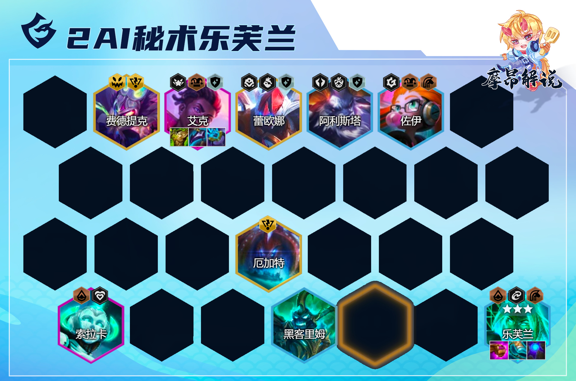 【雲頂之弈】AI暗星樂芙蘭，突突突無限火力，魔印滿天飛-第9張