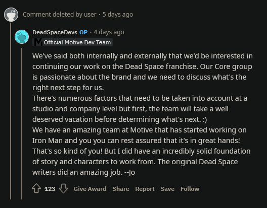 《死亡空間重製》工作室確認：EA《鋼鐵俠》已投入開發-第1張