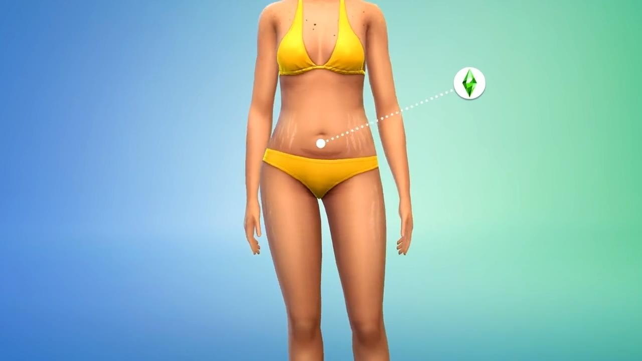 《模擬人生4》增加更多身體定製選項 包括胎記妊娠紋等-第1張