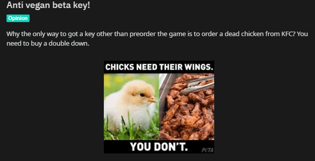 【PC游戏】素食者不满《暗黑4》KFC联动：小鸡需要翅膀，你不需要-第2张