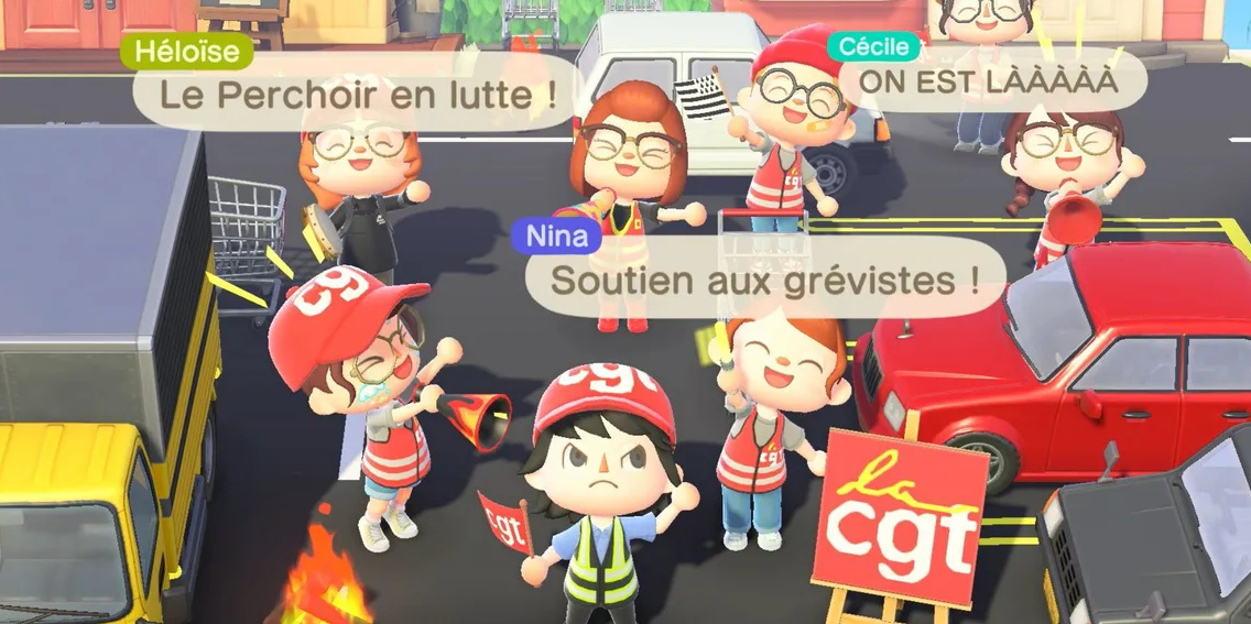【Switch】法国玩家在《动物森友会》中抗议当地延迟退休政策！-第2张