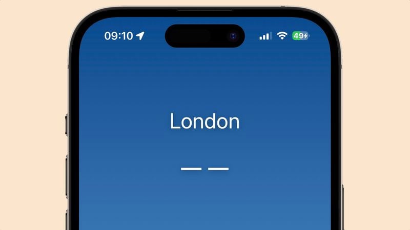 苹果 iPhone“天气”应用服务无数据问题影响到全球用户
