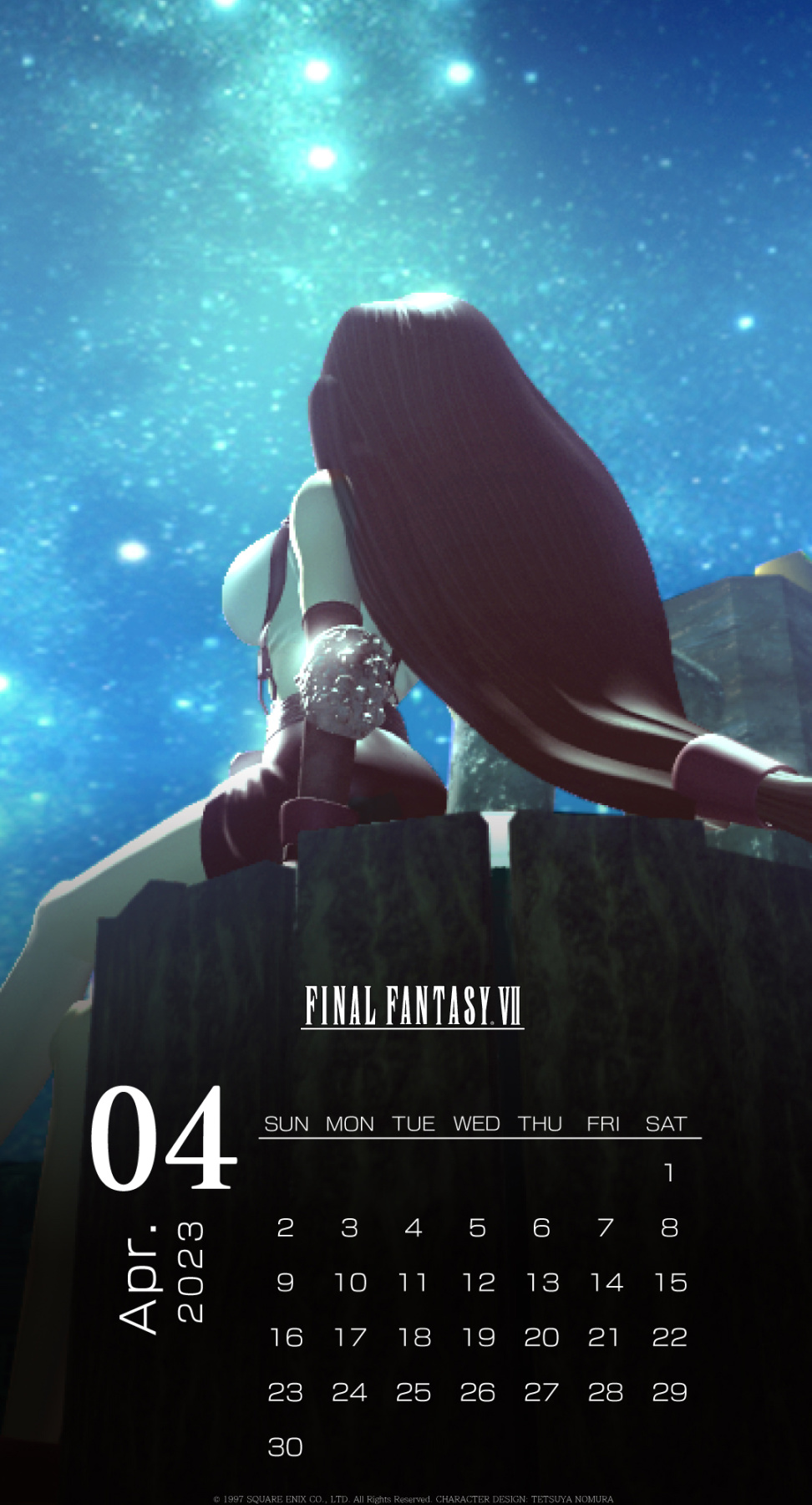 《FF7:重製版》蒂法主題日曆壁紙公開:美麗熟悉的背影-第3張