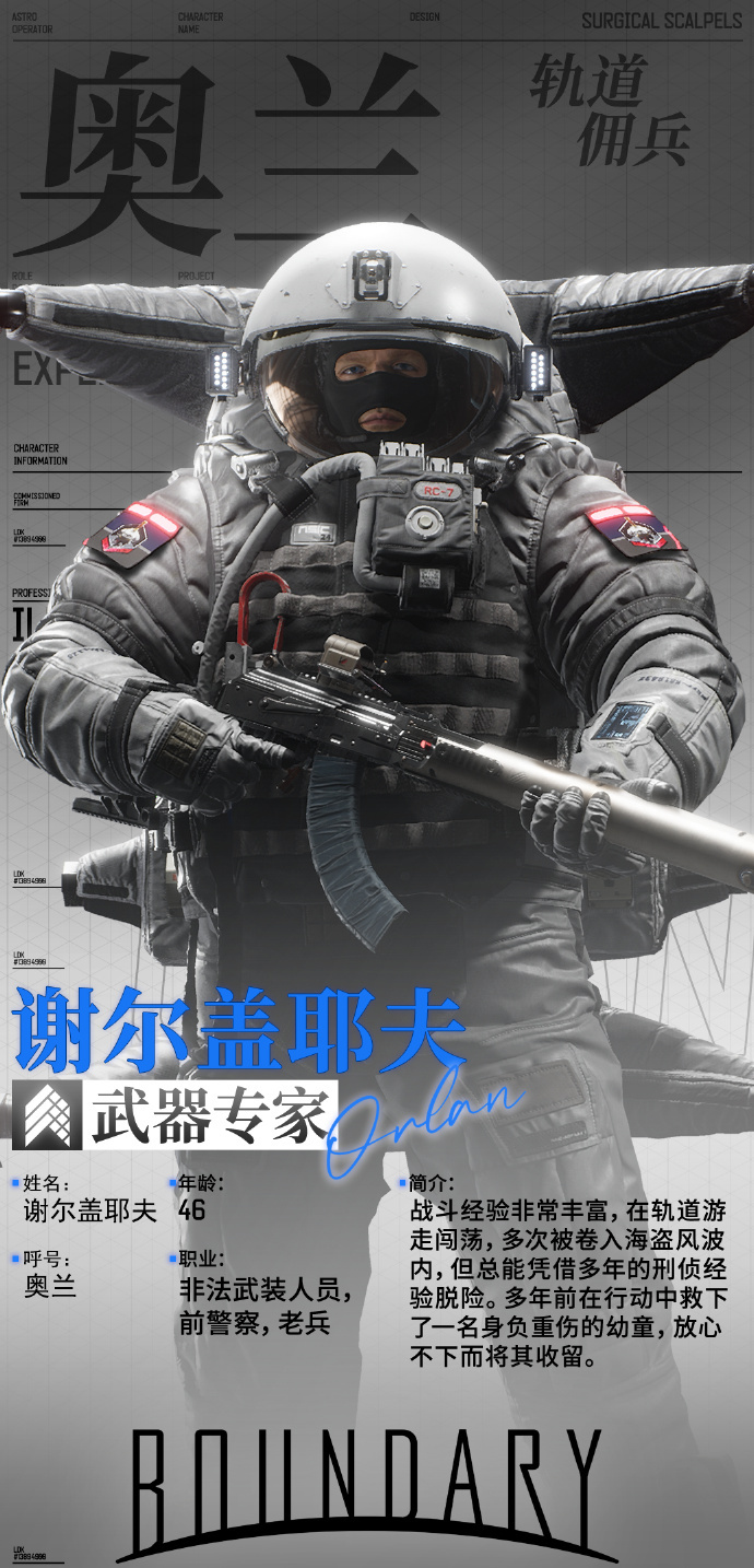 【PC游戏】国产FPS《边境》干员详情公开，身怀绝技的太空佣兵-第2张