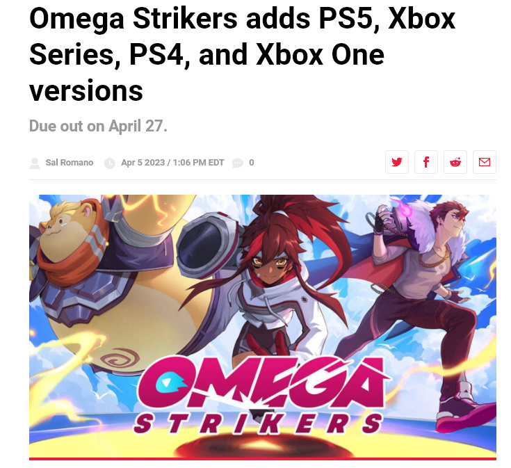 《Omega Strikers》将添加主机版本 4月27日上线