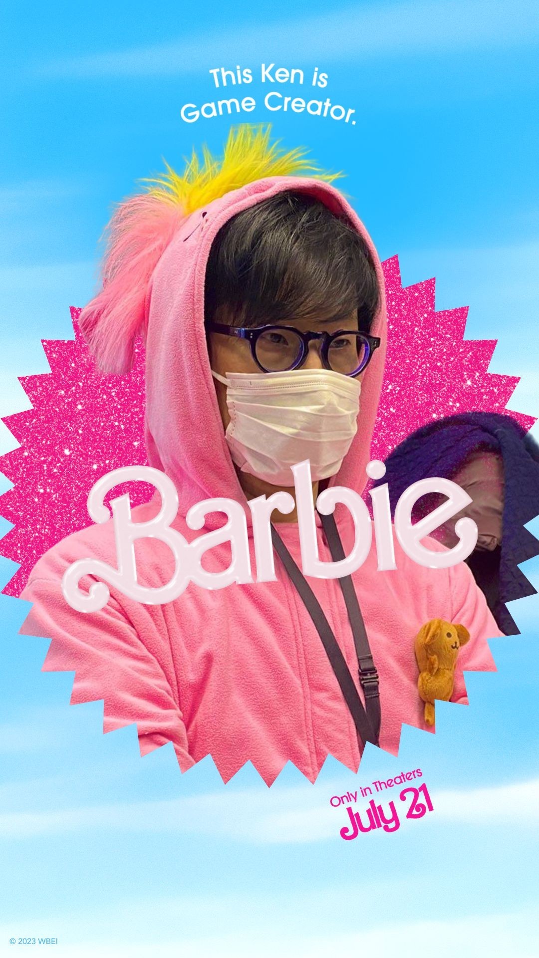 【PC游戏】小岛秀夫转发饭制自己的《芭比》海报，被粉嫩嫩戳中！-第0张