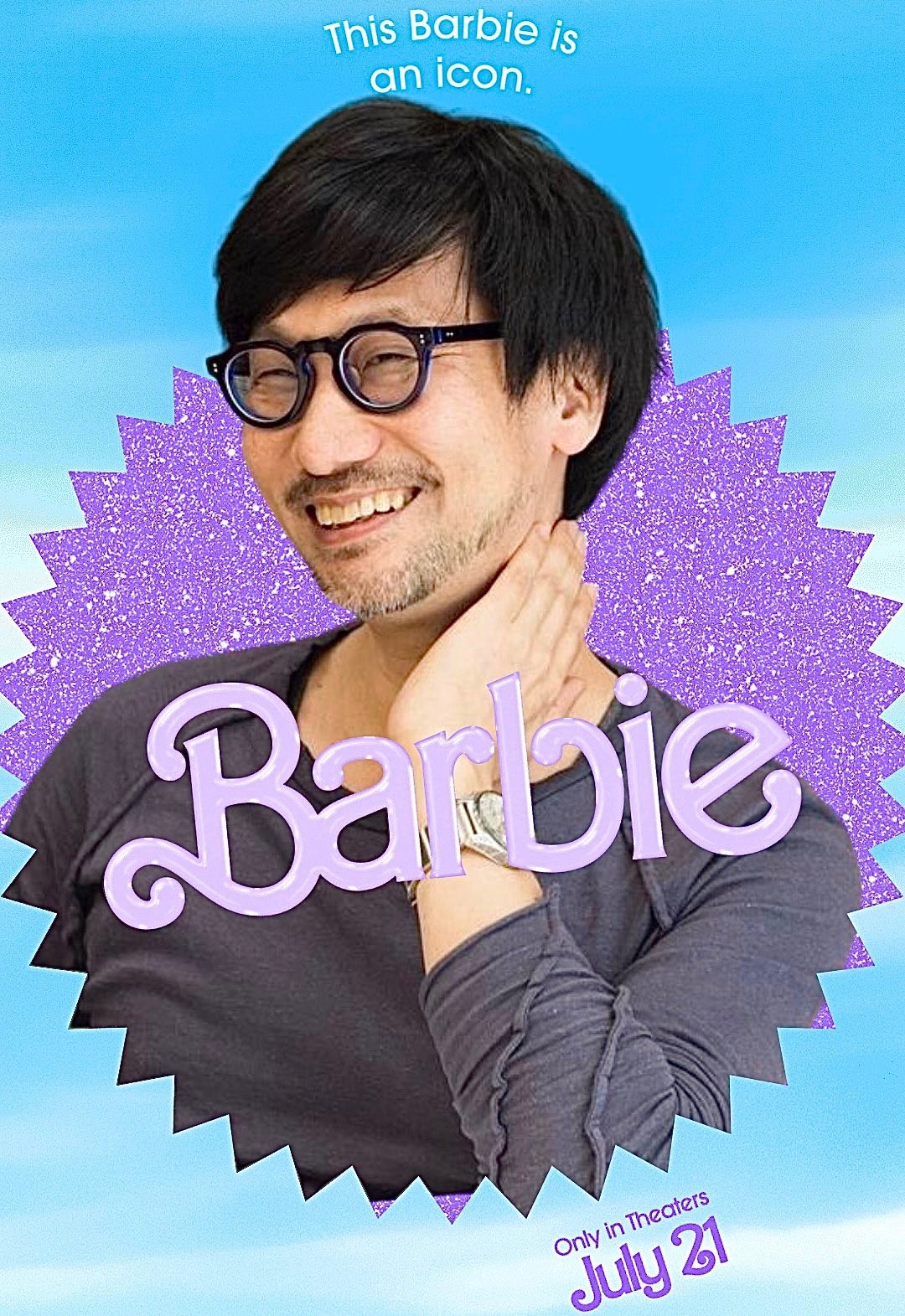 【PC游戏】小岛秀夫转发饭制自己的《芭比》海报，被粉嫩嫩戳中！-第2张
