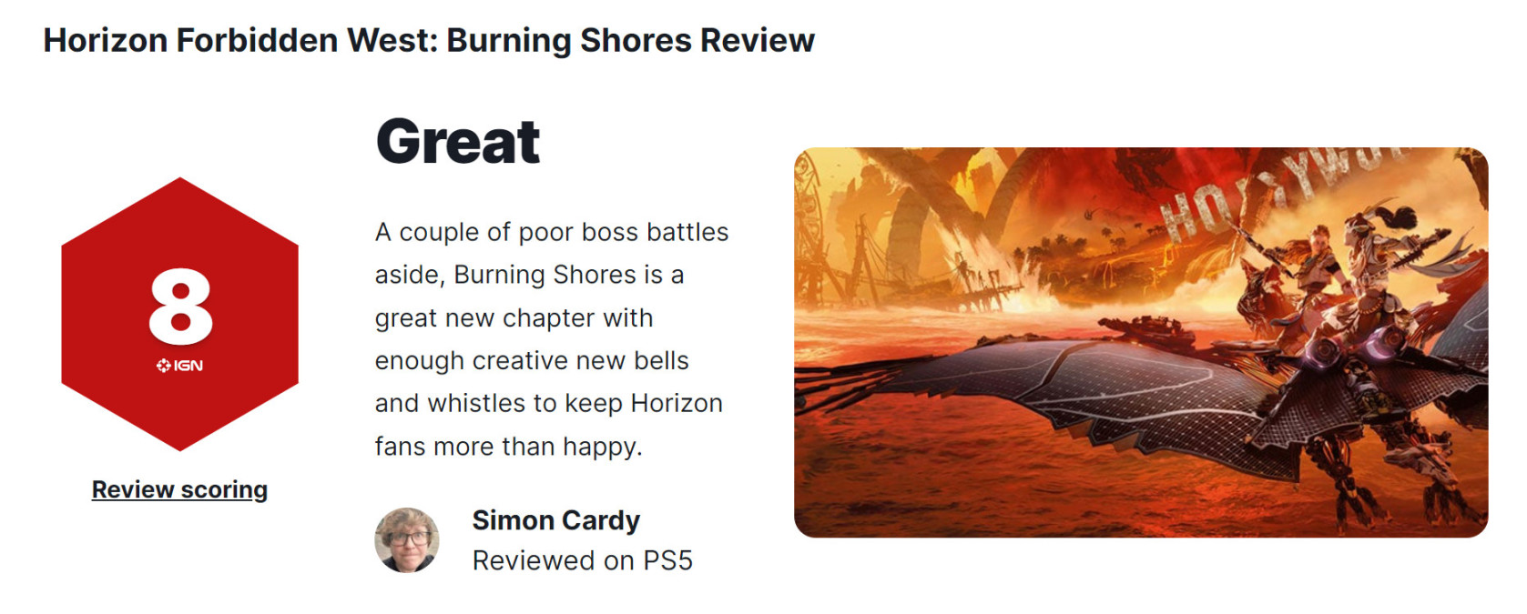 《地平线：西之绝境-炙炎海岸》IGN 8分 精美截图赏