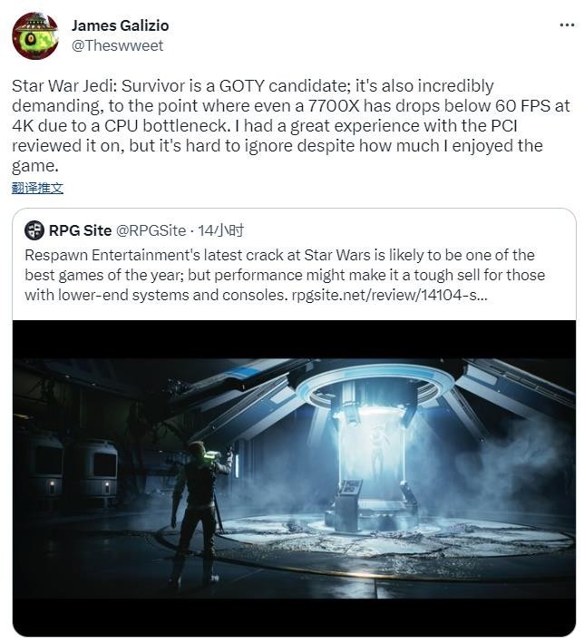 【PC遊戲】測評者稱《星戰絕地倖存者》存在嚴重性能問題 EA承諾提供補丁-第4張