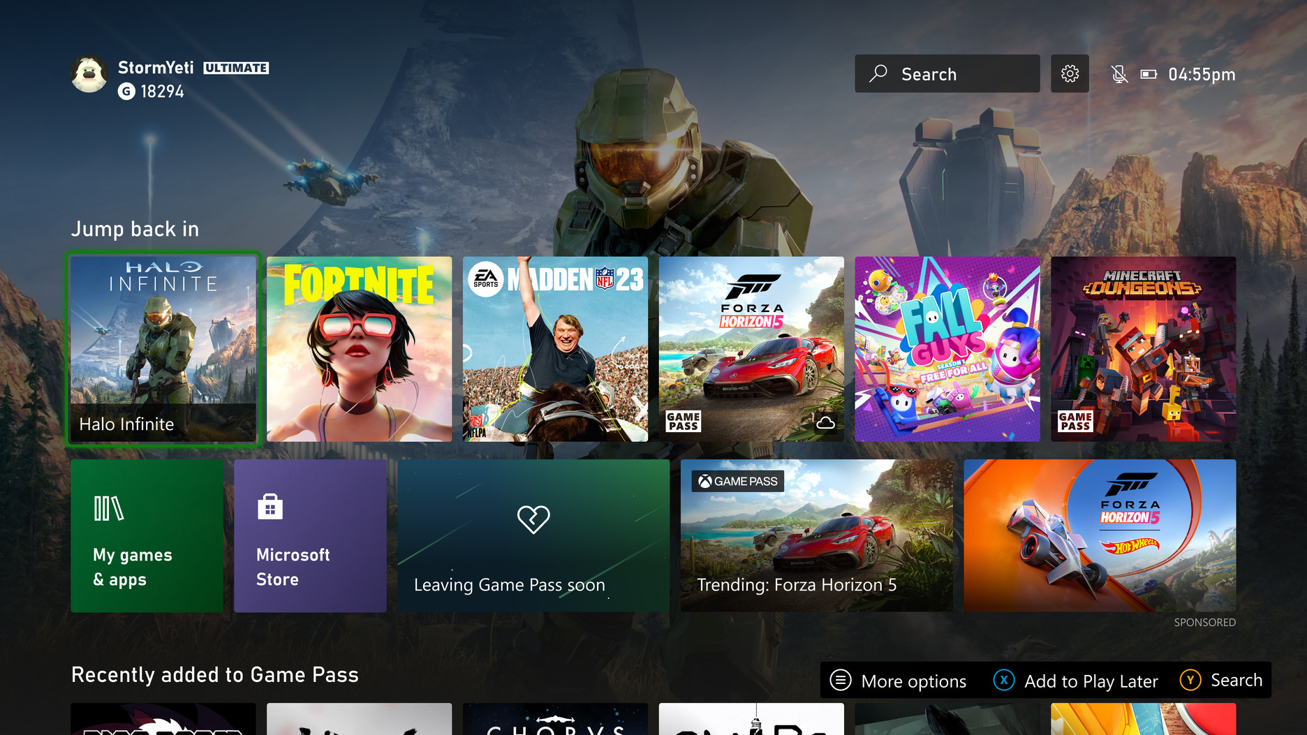【主机游戏】Xbox新版UI界面：优化主题背景遮挡，展示游戏专属壁纸