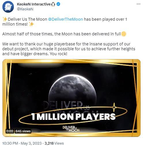 【PC游戏】开发团队KeokeN：《飞向月球》突破百万玩家-第1张