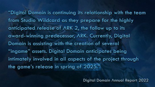 《方舟2》或於2025年發售，此前官方宣佈跳票至2024年