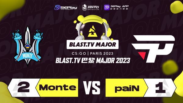 【CS:GO】巴黎Major 挑戰者組：Monte逆轉晉級傳奇者組-第0張