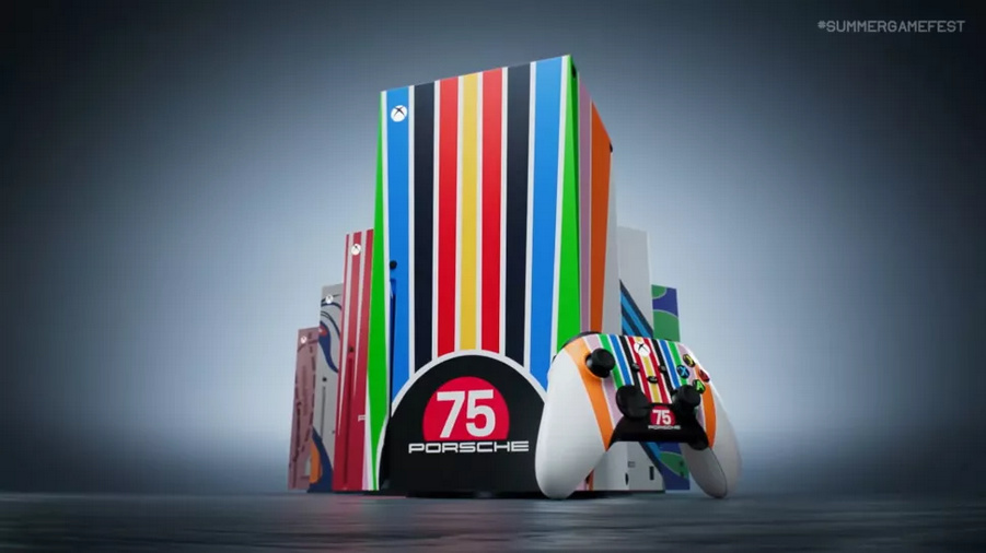 保时捷联名Xbox 推出75周年限定版Sereis X主机-第0张