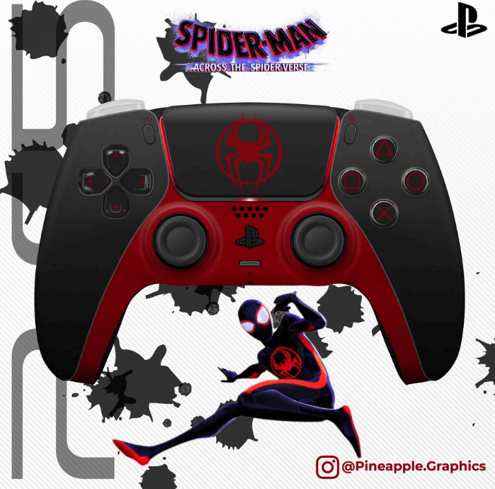 【主機遊戲】玩家設計《蜘蛛俠：縱橫宇宙》PS5手柄，4款風格迥異-第2張