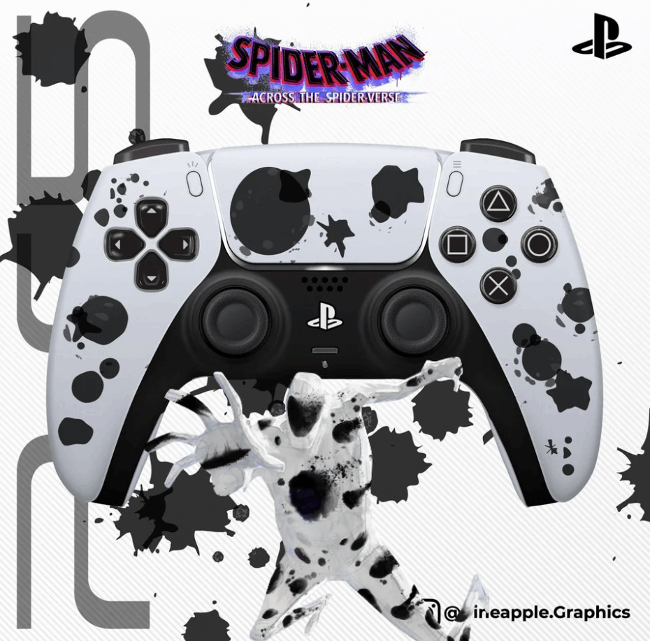 【主机游戏】玩家设计《蜘蛛侠：纵横宇宙》PS5手柄，4款风格迥异-第4张
