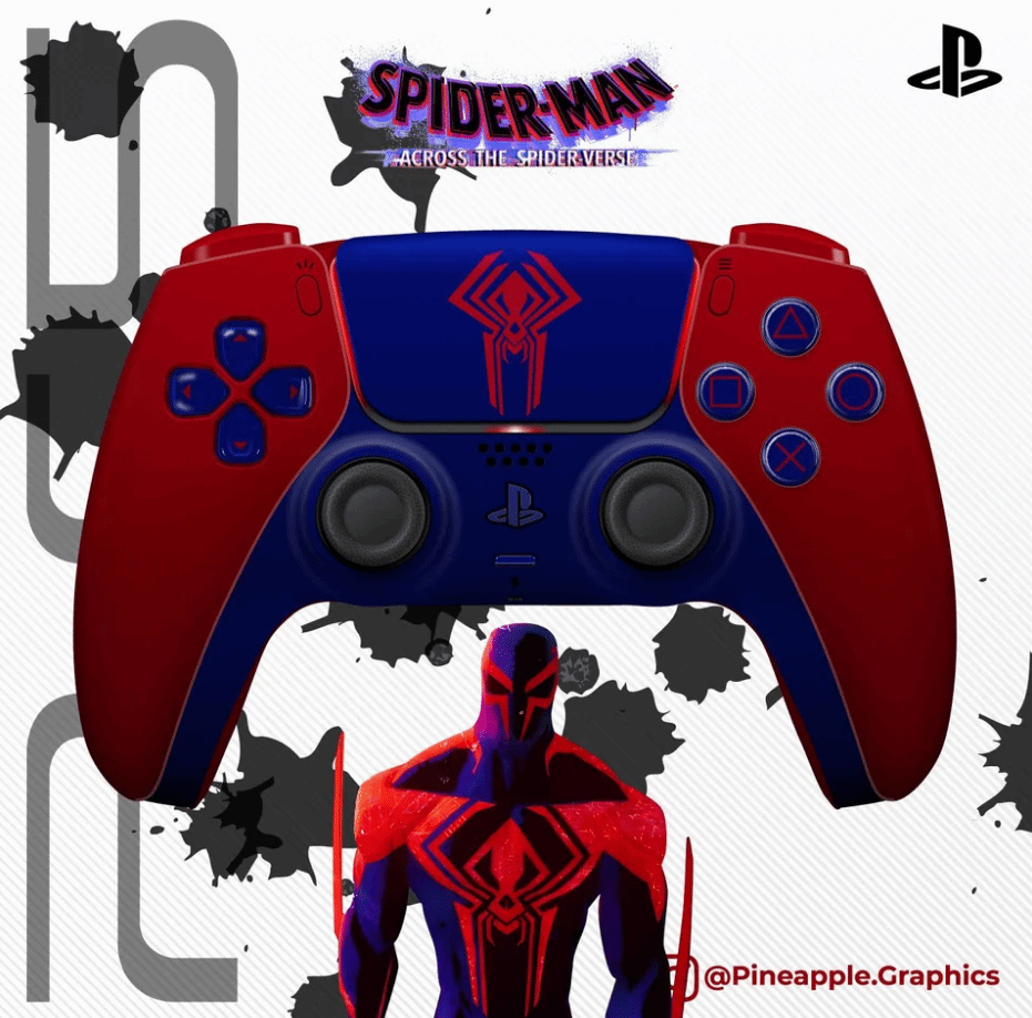 【主機遊戲】玩家設計《蜘蛛俠：縱橫宇宙》PS5手柄，4款風格迥異-第3張