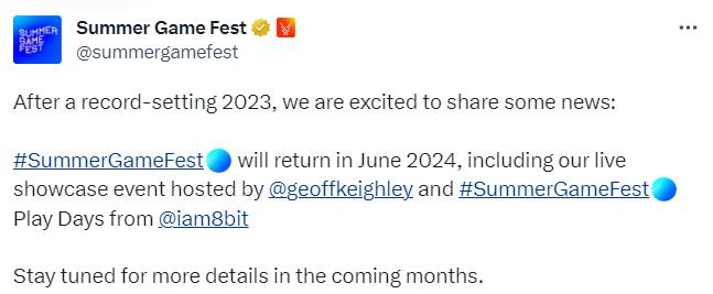 【PC遊戲】夏日遊戲節宣佈2024年6月繼續舉辦-第0張