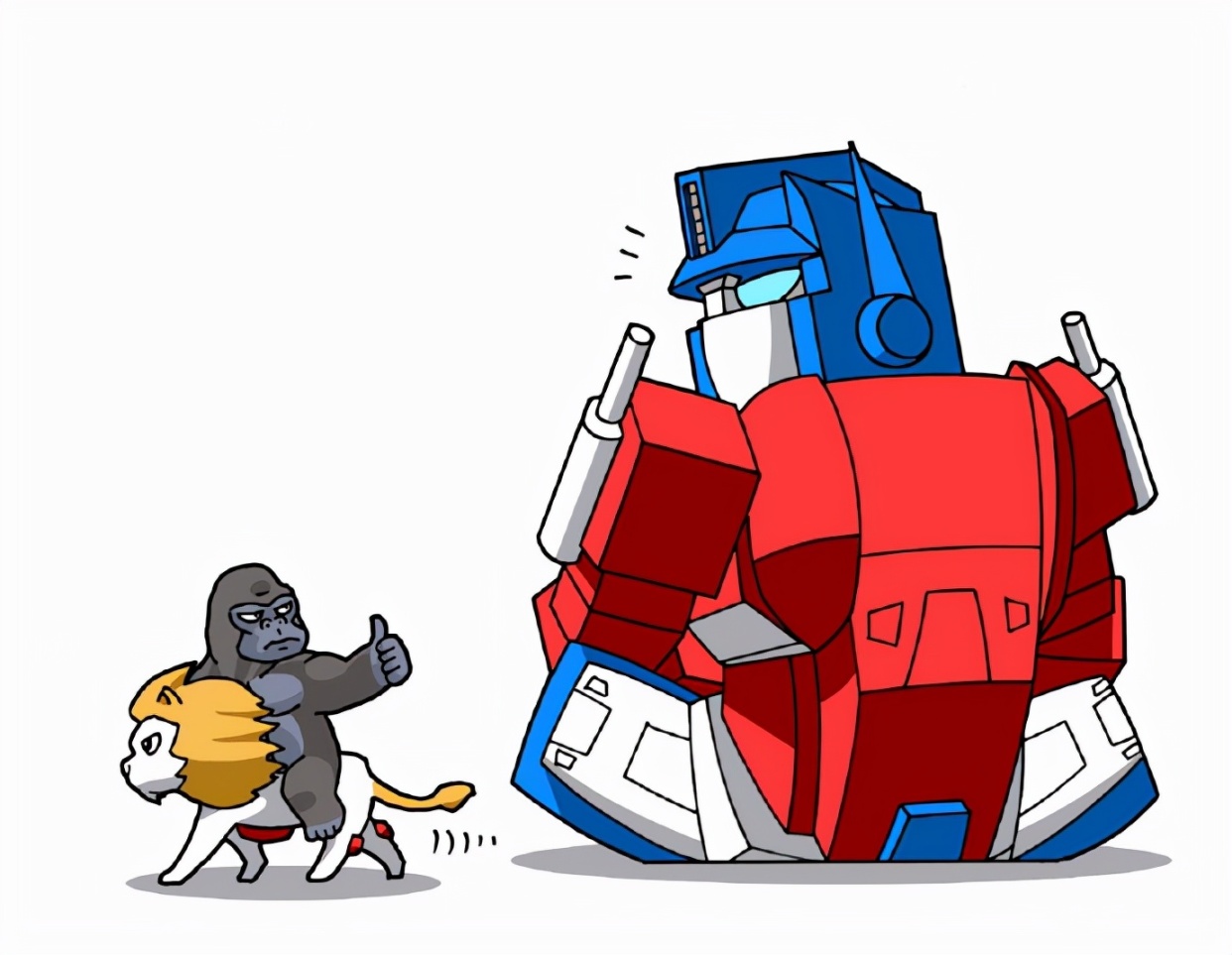 【球盟会】变形金刚趣味小故事，擎天柱与小白狮“恩怨”