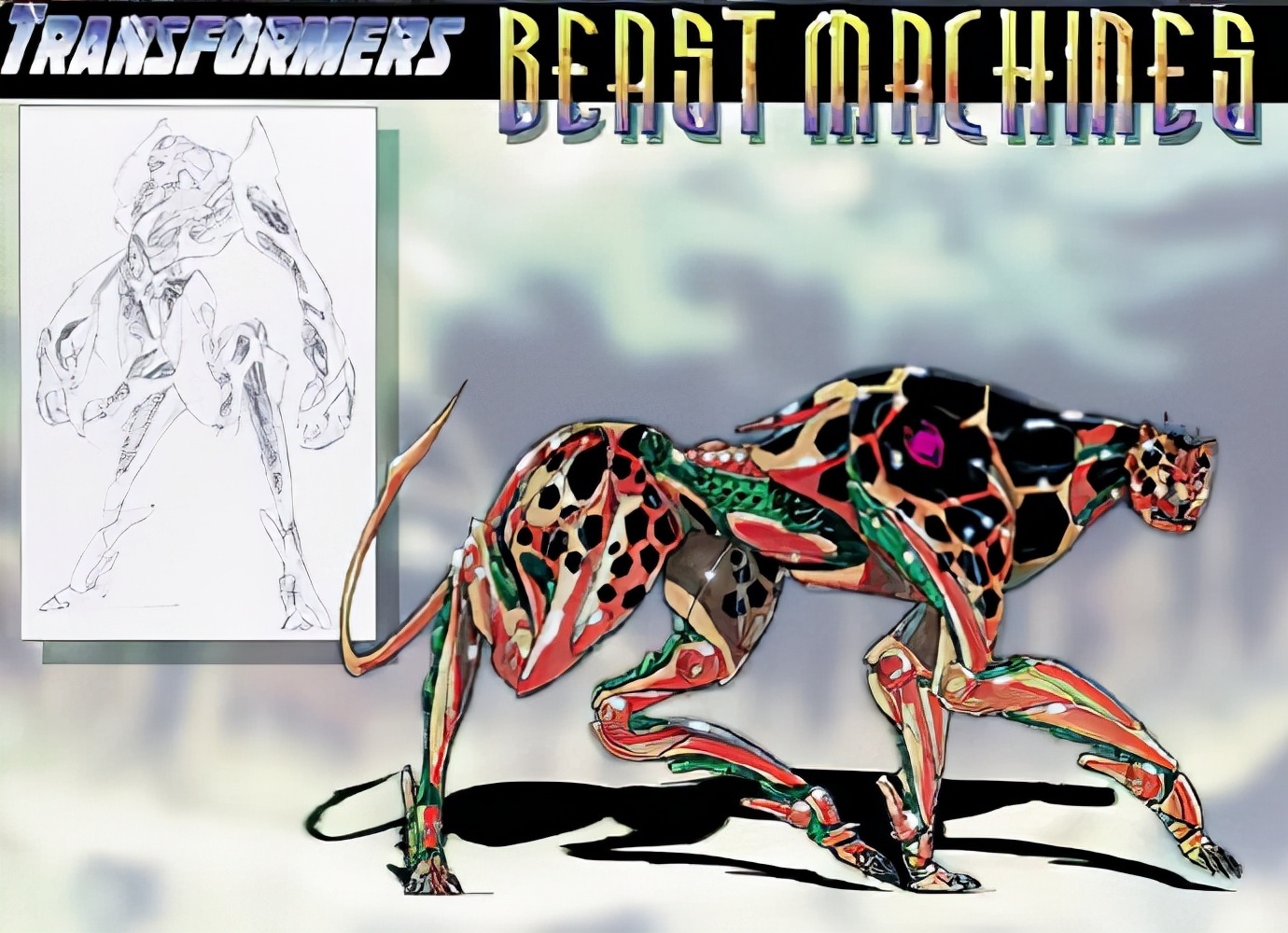 变形金刚猛兽侠角色插画，大家还记得它们吗？