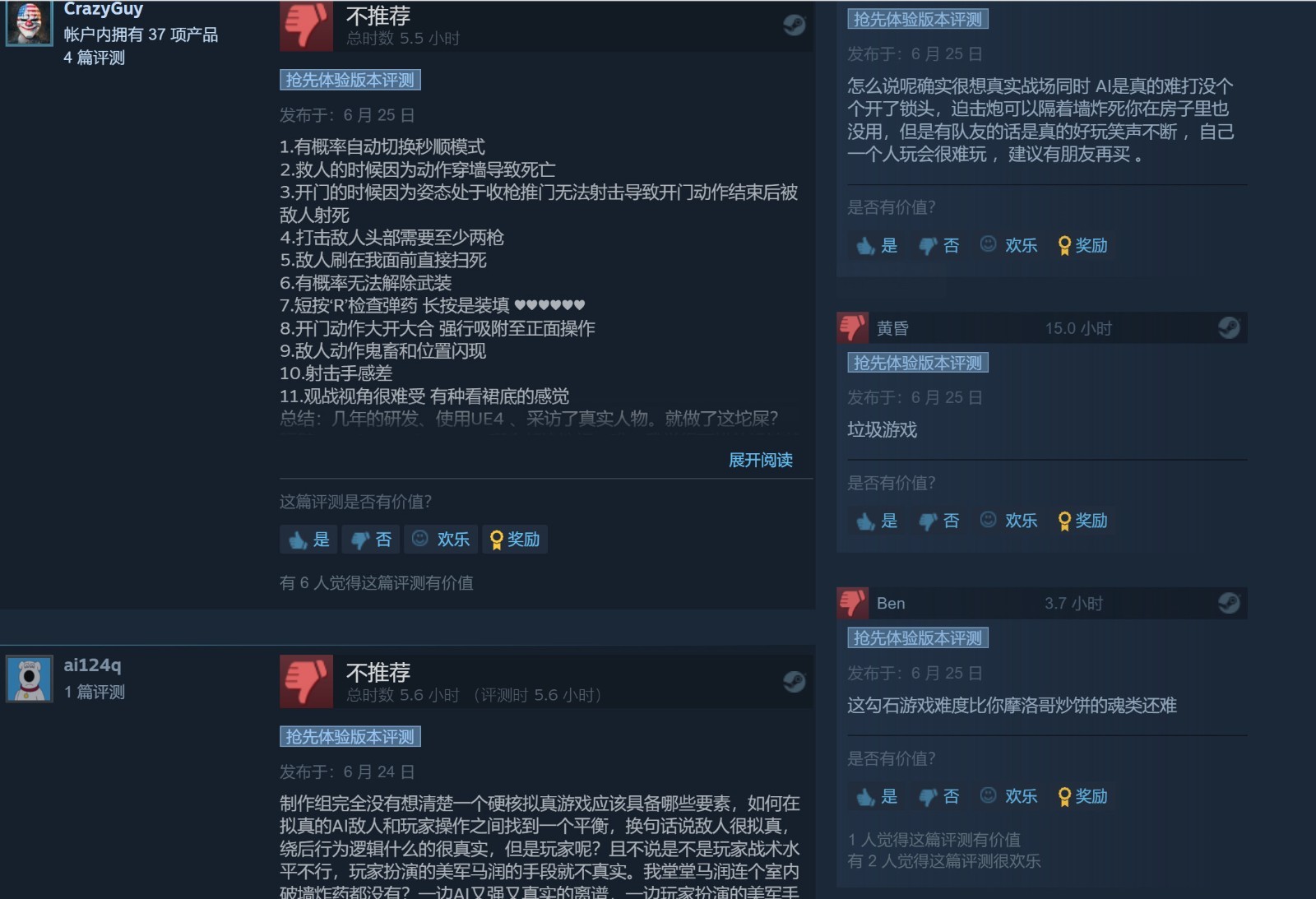 【PC游戏】拟真向射击游戏《费卢杰六日》Steam特别好评-第5张