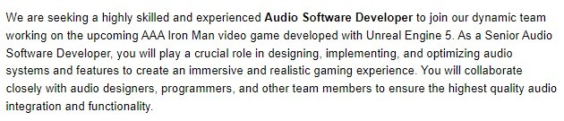 【PC遊戲】EA《鋼鐵俠》遊戲將採用虛幻5引擎開發-第0張