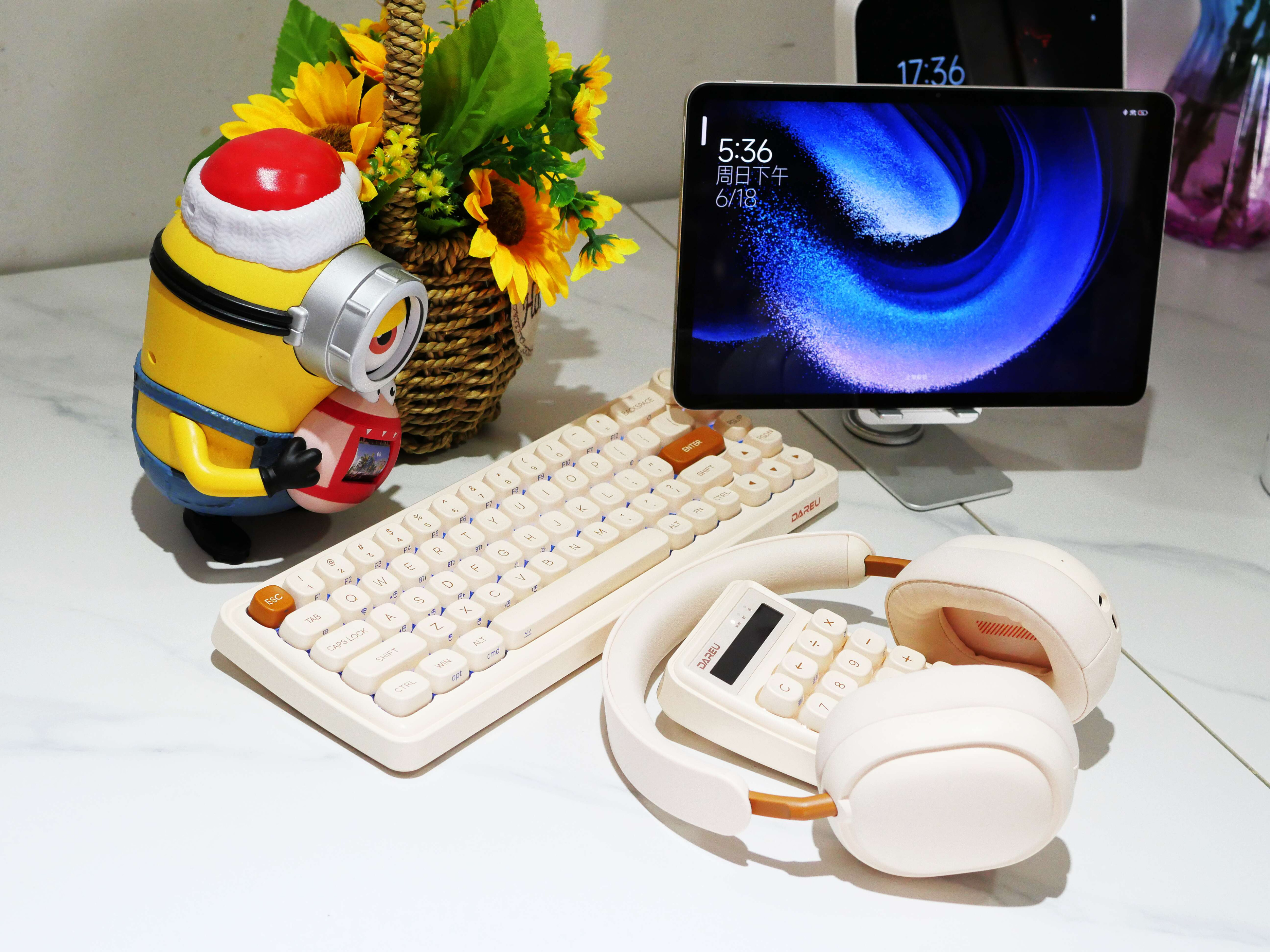 【球盟会】这一回，终于为妹子设计了一整套外设，达尔优小方糖Z系外设套装