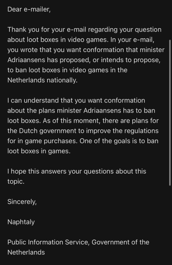 【PC游戏】官方确认：荷兰将彻底封禁游戏内开箱！-第1张