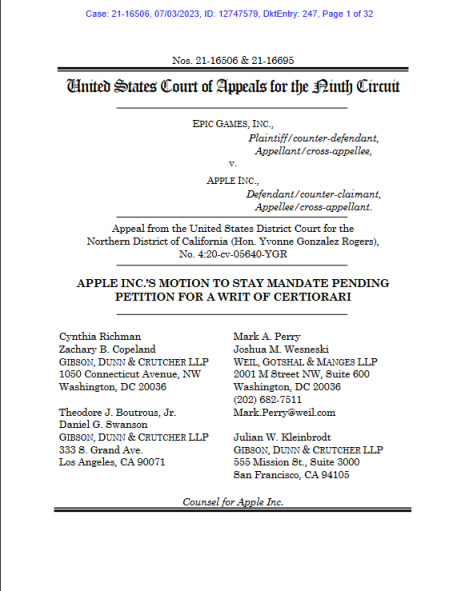 【PC游戏】苹果请求最高法院推翻Epic反垄断案件裁决-第2张