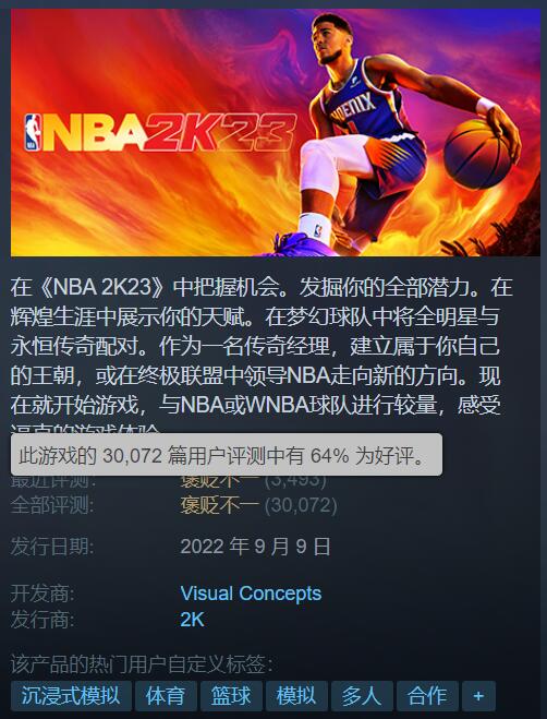 【PC游戏】PC版《NBA 2K24》仍然是基于上世代版本制作的-第1张