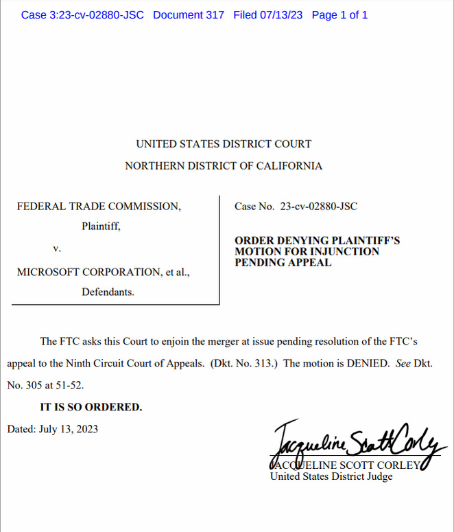 【PC游戏】暴雪总裁宣称巨人已经苏醒，FTC不满裁决上诉被驳回-第1张