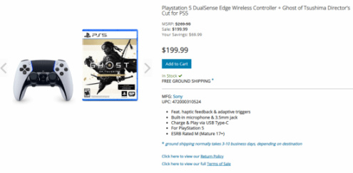 索尼大促銷：買PS5精英手柄免費送《對馬島導剪版》-第0張