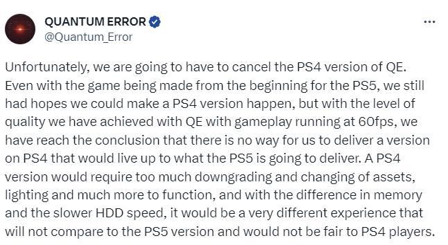 【PC遊戲】科幻恐怖FPS《量子誤差》PS4版取消 未來將登陸PC-第0張