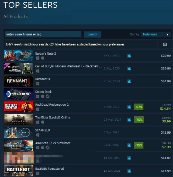 《星空》銷量激增 強勢入圍Steam熱銷榜前十-第1張