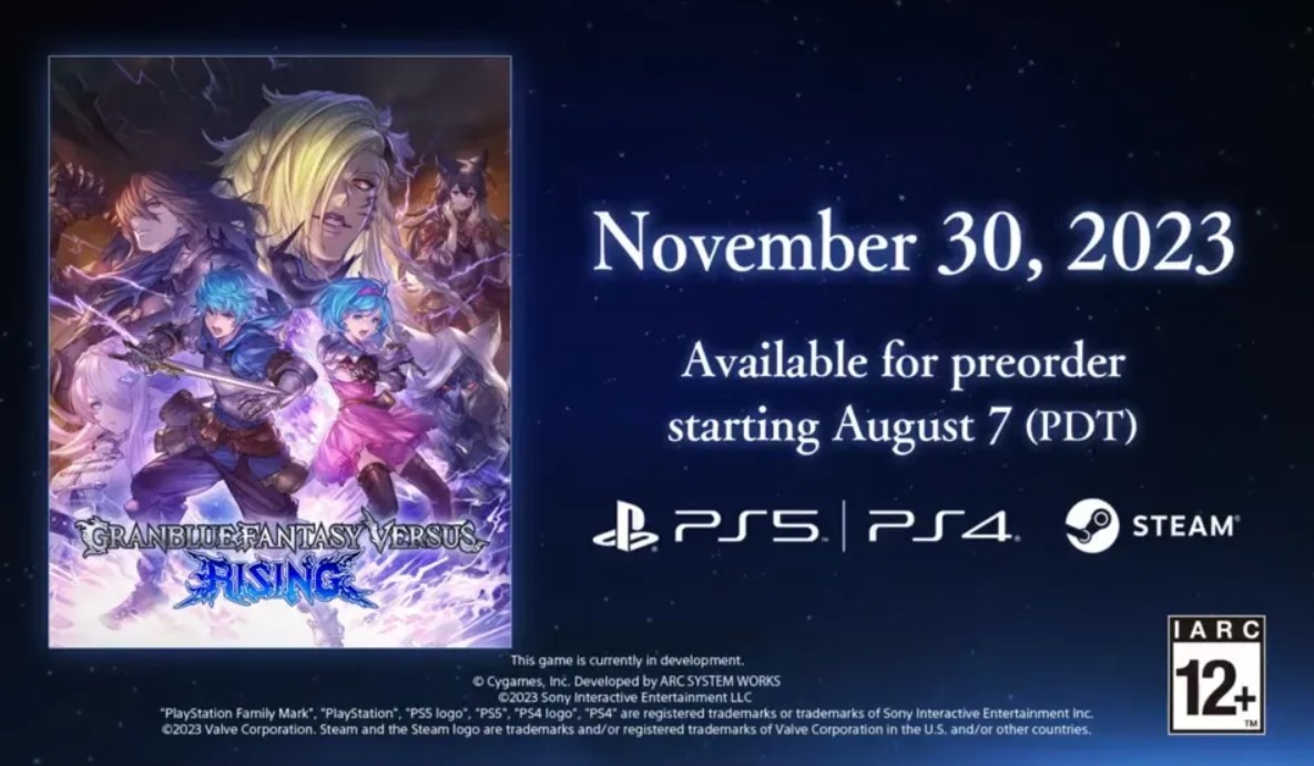 《碧蓝幻想Versus：崛起》11月发售 另有免费版-第0张